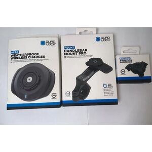 Quad Lock Motorcycle Handlebar Mount PRO Waterproof Wireless Charger & Dampener